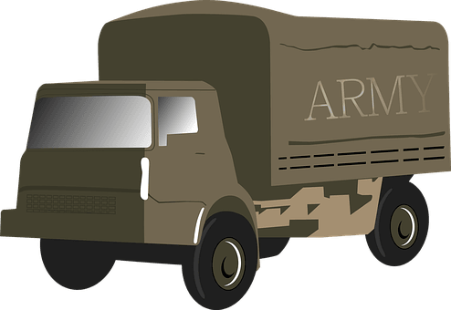 आर्मी ट्रक और बक्सा
