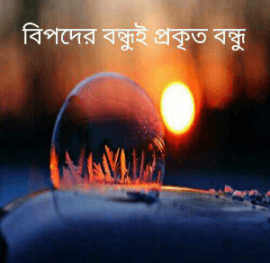 বিপদের বন্ধুই প্রকৃত বন্ধু