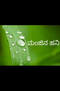 ಮಂಜಿನ ಹನಿ
