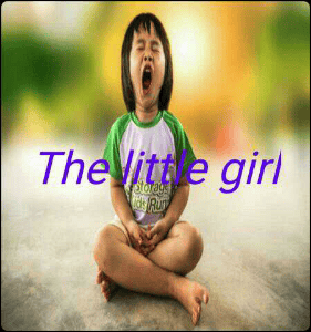 The little girl
