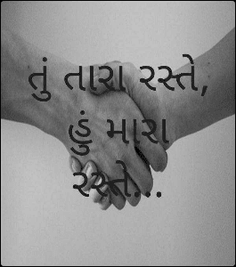 તું તારા રસ્તે, હું મારા રસ્તે...