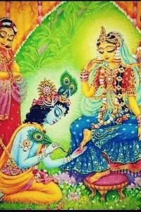 श्याम सुन्दर की आलता लीला...