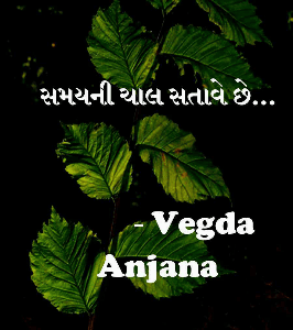 સમયની ચાલ સતાવે છે...


           - Vegda Anjana