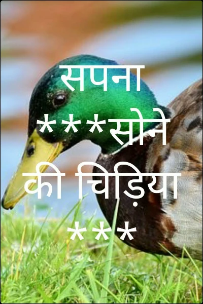 सपना ***सोने की चिड़िया***