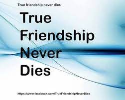 TRUE FRIENDSHIP NEVER DIES..........!
