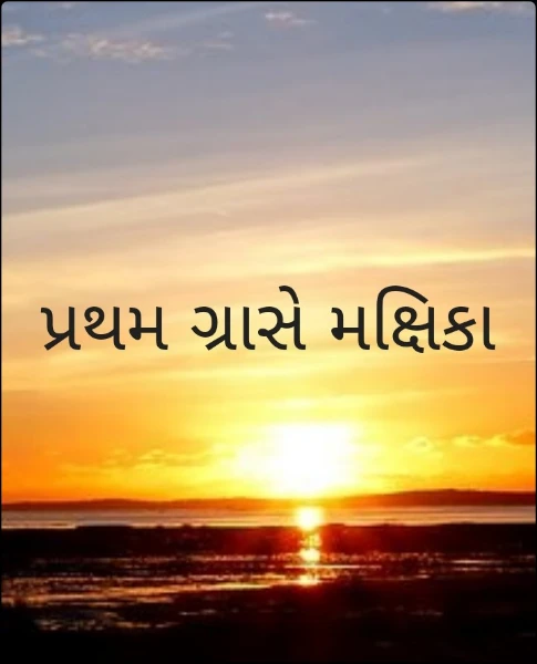 પ્રથમ ગ્રાસે મક્ષિકા