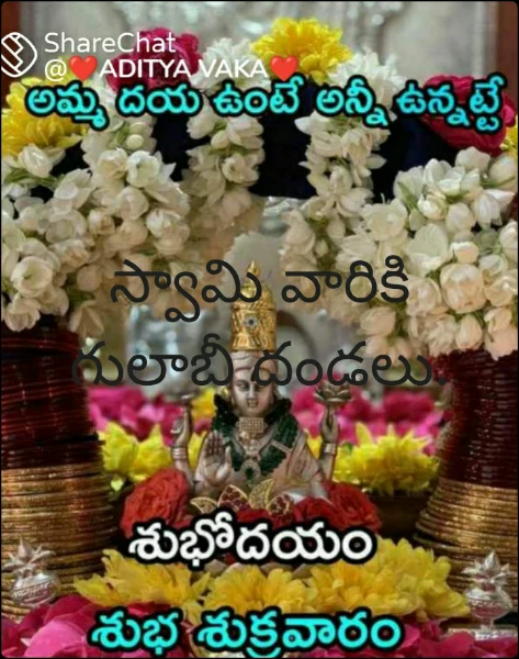స్వామి, దేవేరికి  గులాబీ దండలు.