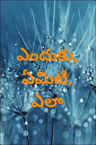 ఎందుకు, ఏమిటి, ఎలా