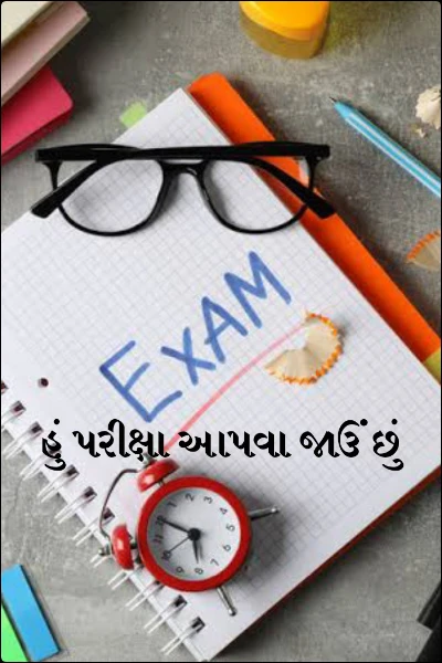 હું પરીક્ષા આપવા જાઉં છું