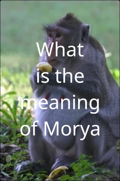What is the meaning of Morya
