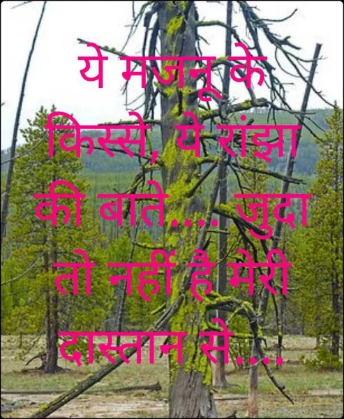 ये मजनू के किस्से, ये रांझा की बाते.... जुदा तो नहीं है मेरी दास्तान से....