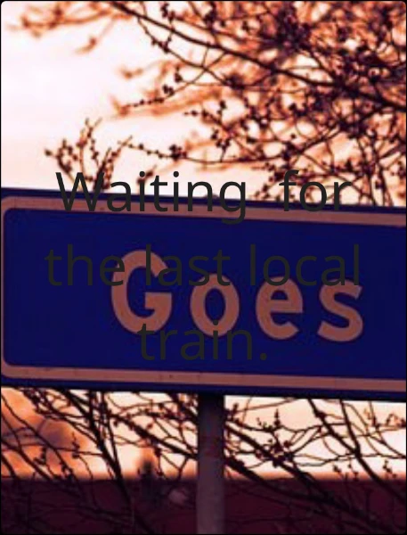 Waiting  for the last local train.