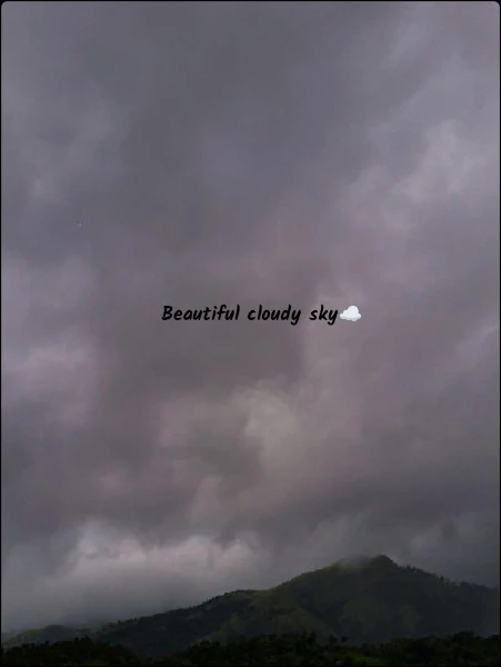 Beautiful cloudy sky☁️