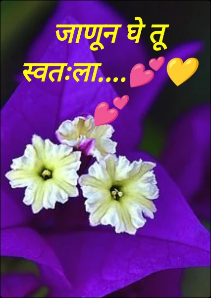 जाणून घे तू स्वतःला....💕💛💕