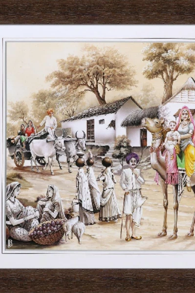 गांव का दृश्य