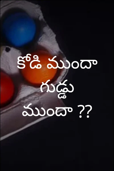 కోడి ముందా గుడ్డు ముందా ??