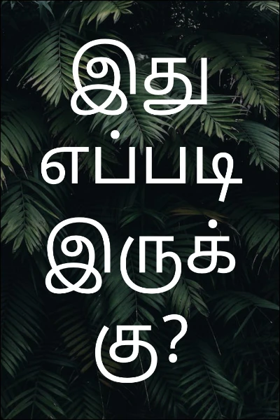 இது எப்படி இருக்கு?