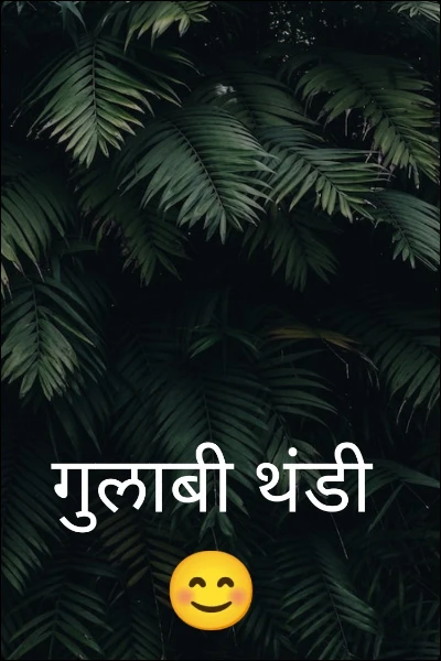 गुलाबी थंडी 😊