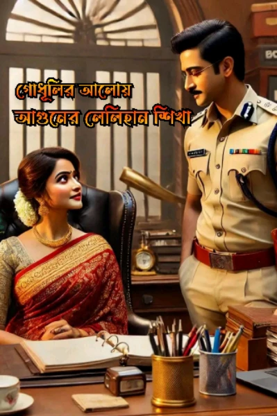 গোধূলির আলোয় আগুনের লেলিহান শিখা 🔥