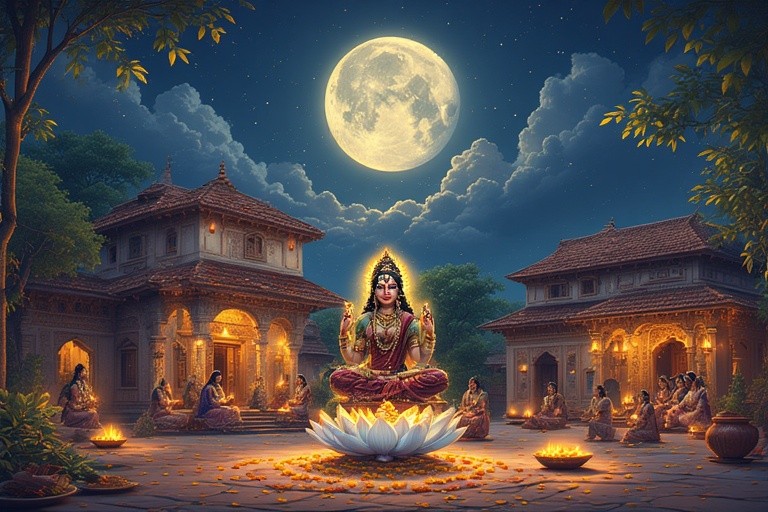মা কোজাগরী লক্ষ্মী পূজা: শরৎপূর্ণিমার দিব্য আলো ও আশীর্বাদ
