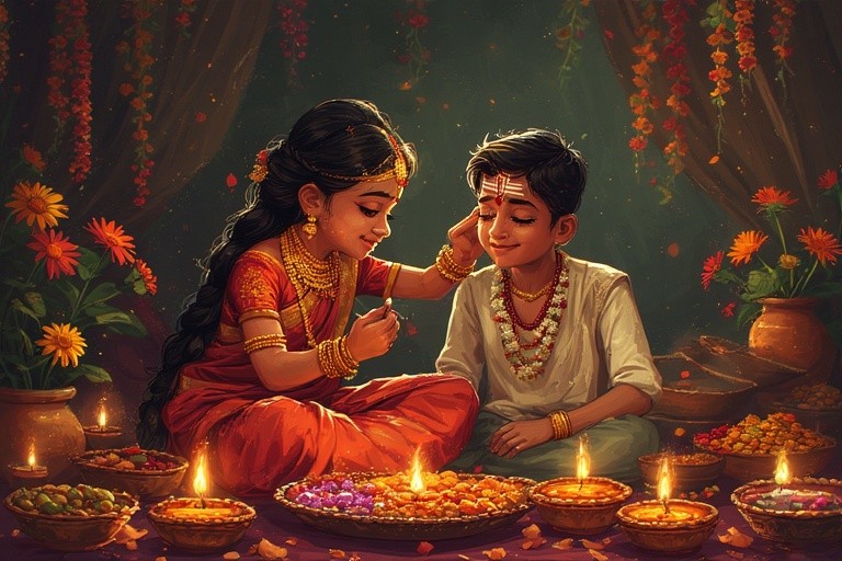 ভাইফোঁটা বা ভাইদূজ – ভাইবোনের চিরন্তন বন্ধনের উৎসব