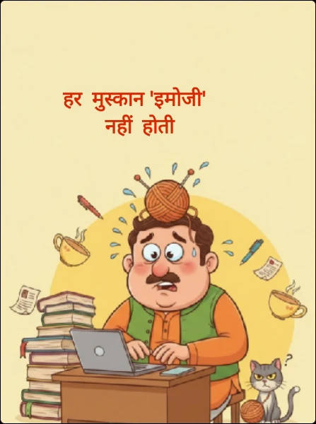 हर  मुस्कान 'इमोजी'  
नहीं  होती