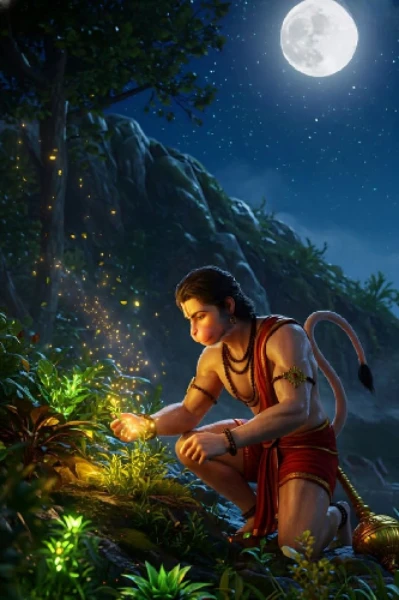 “हनुमान और संजीवनी बूटी: संकट में धैर्य, साहस और सोचने की शक्ति”
