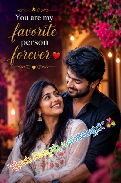 "ಪ್ರೇಮ ನಿಮ್ಮನ್ನು ಬದುಕಿಸುತ್ತದೆ."👩‍❤️‍👨