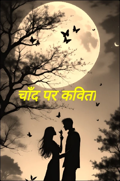 चाँद पर कविता