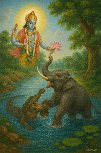 १) गजेंद्र मोक्ष 🐘