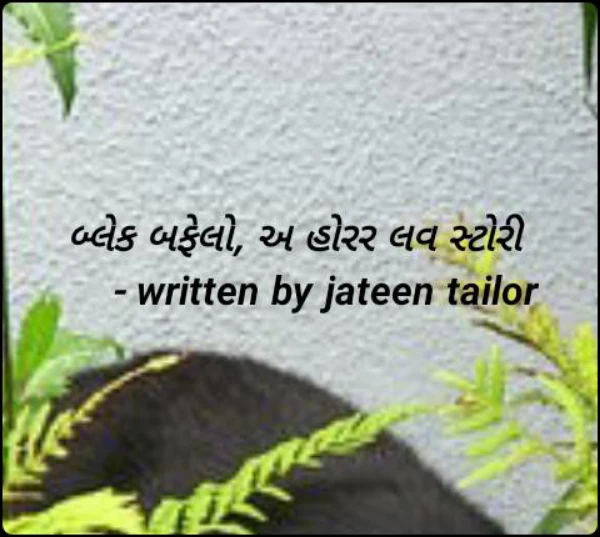 બ્લેક બફેલો, અ હોરર લવ સ્ટોરી 
    - written by jateen tailor