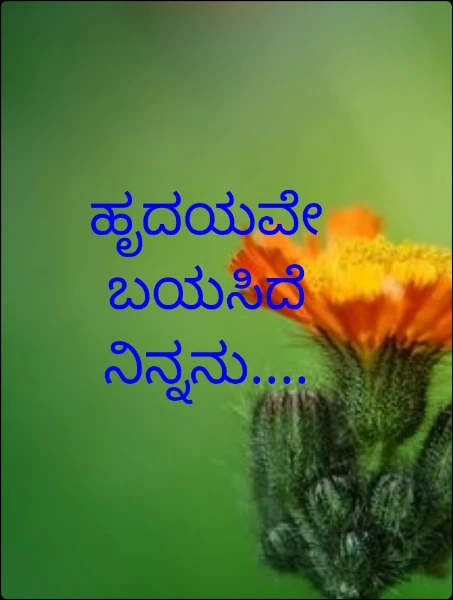 ಹೃದಯವೇ ಬಯಸಿದೆ ನಿನ್ನನು....( ಸಂಪೂರ್ಣ)