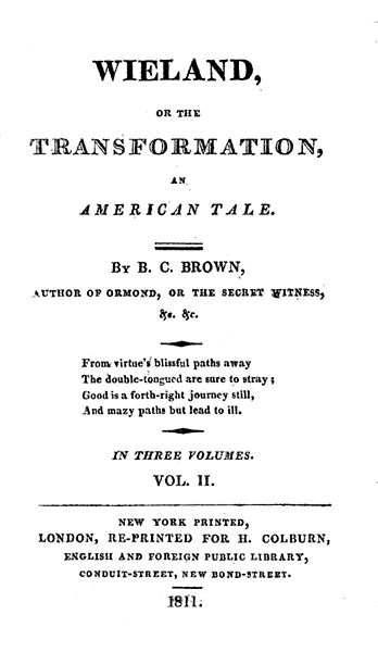 Wieland: or, The Transformation