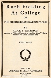 Ruth Fielding At College