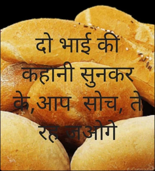 दो भाई की कहानी सुनकर के,आप  सोच, ते रह जओगे