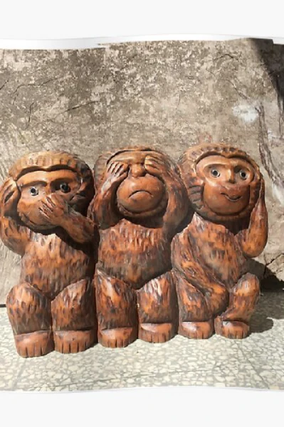 Three Monkeys of Gandhi Ji